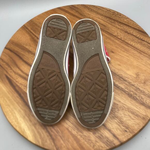 Converse All Star Chuck Taylor Shoes Womens 6 Red Hi Tops Casual Skate Sneakers - Picture 7 of 8